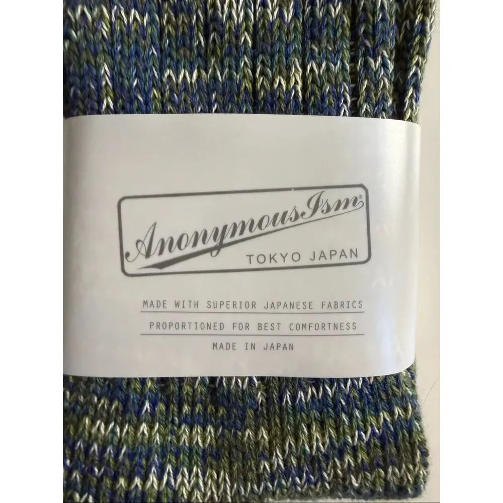 Anonymous ISM Socks Crew Made in Japan Cashmere Blend One Size Fits Most